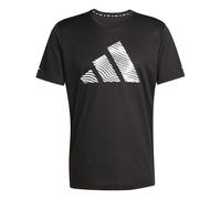 adidas Hombre adi365 Running Essentials Brand Love tee, Black, XXL