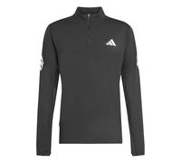 adidas Hombre Adi365 Running Iconic Half Zip Sweatshirt, Black, S