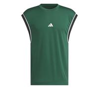 Adidas Hombre Adidas Basketball All World Sleeveless Tank, Team Dark Green/Black, M