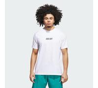 Adidas Hombre Adidas Hoops Graphic tee, White/Black, S