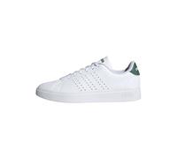 adidas Hombre Advantage 2.0 Shoes, Cloud White/Core Black/Green, 43 1/3 EU