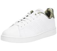 adidas Advantage Base Shoes, Zapatos Hombre, Cloud White/Cloud White/Orbit Green, 44 2/3 EU