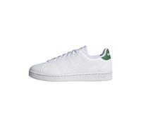 adidas Advantage Shoes, Zapatillas de Tenis Hombre, Cloud White/Cloud White/Green, 46 EU