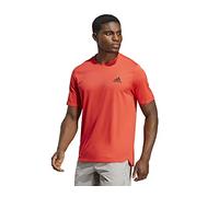adidas Hombre AEROREADY Designed for Movement tee, Bright Red/Black, M