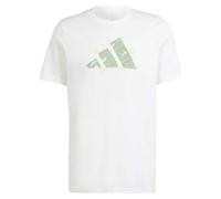 adidas Hombre AEROREADY Tennis Logo Slam Graphic tee, White, L