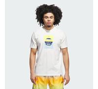 Adidas Hombre Another Bucket Graphic T-Shirt, Off White, S