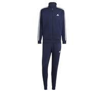 adidas Hombre Basic 3-Stripes Fleece Track Suit, Legend Ink, L