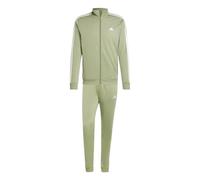 adidas Hombre Basic 3-Stripes Tricot Track Suit (Plus Size), tent green/off white, M Extra Tall