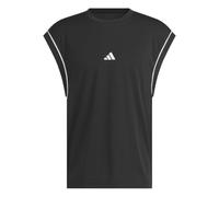 adidas Hombre Basketball All World Sleeveless Tank Shirt, Black/Black, L Tall