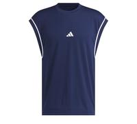 adidas Hombre Basketball All World Sleeveless Tank Shirt, Team Navy Blue 2 / Team Navy Blue 2, M Tall