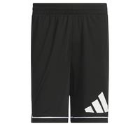 adidas Hombre Basketball Badge of Sport Short Shorts, Black/White, S 7 Inch