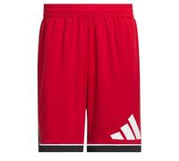 adidas Hombre Basketball Badge of Sport Short, Team Power Red/Black, L 5 Inch