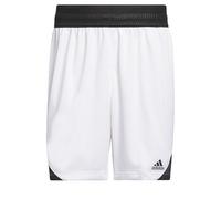 adidas Hombre Basketball Icon Squad Short Aeroready, White/Black, XL