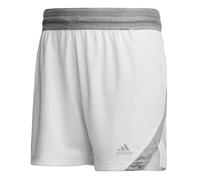 adidas Hombre Basketball Icon Squad Short Aeroready, White/Team Mid Grey, L