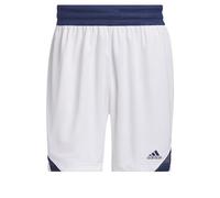 Adidas Hombre Basketball Icon Squad Short Aeroready, White/Team Navy, S