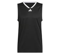adidas Hombre Basketball Legends Tank, Black/White, S