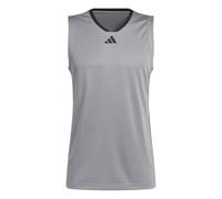 adidas Uomo Basketball Legends Tank, Grey Three/Black, S