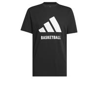 adidas Hombre Basketball tee, Black, L