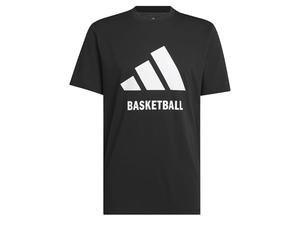 adidas Hombre Basketball tee, Black, L