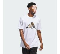 adidas Hombre Blue Summer Logo Graphic tee, White, M