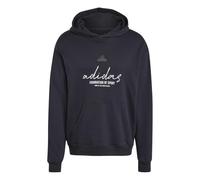 adidas Hombre Brand Love French Terry Hoodie, Black, M