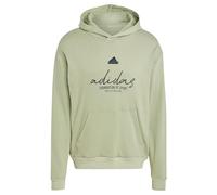 adidas Hombre Brand Love French Terry Hoodie, Tent Green, L