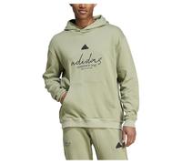 adidas Hombre Brand Love French Terry Hoodie, Tent Green, L