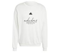 adidas Hombre Brand Love French Terry Sweatshirt, Off White, L