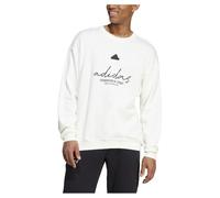 adidas Hombre Brand Love French Terry Sweatshirt, Off White, XL