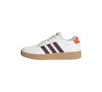 adidas Hombre BREAKNET 3.0 Shoes, Core White/Aurora Plum/Semi Impact Orange, 43 1/3 EU