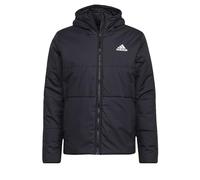 adidas Hombre BSC 3-Stripes Hooded Insulated Jacket, Black, XS
