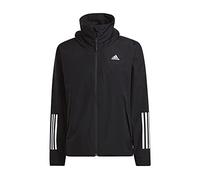 adidas Hombre BSC 3-Stripes RAIN.RDY Jacket, Black, S