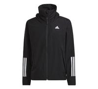 adidas Hombre BSC 3-Stripes RAIN.RDY Jacket, Black, XXL