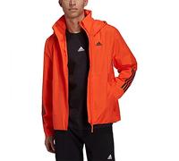 adidas Hombre BSC 3-Stripes RAIN.RDY Jacket, Semi Impact Orange, M
