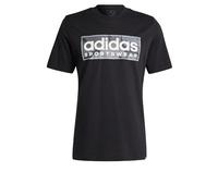 adidas Hombre Camo Linear Graphic tee, Black/Grey, S