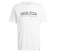 adidas Hombre Camo Linear Graphic tee, White/Grey, M