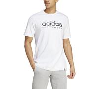 adidas Hombre Camo Linear Graphic tee, White/Grey, XL