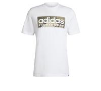 adidas Hombre Camo Linear Graphic tee, White, S