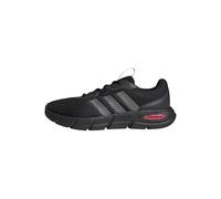 adidas Hombre Cloudfoam Flex Laces Shoes, Core Black/Iron Met./Lucid Red, 42 2/3 EU