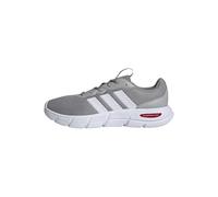 adidas Hombre Cloudfoam Flex Laces Shoes, Mgh Solid Grey/FTWR White/Better Scarlet, 44 EU
