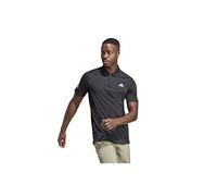 adidas Hombre Club 3-Stripes Tennis Polo Shirt, Black, M