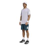 Adidas Hombre Club Tennis Climacool 3-Stripes Shorts, Aurora Ivy, XS 7 Inch