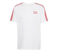 adidas Hombre Codes Collegiate Club Graphic T-Shirt, White, XS