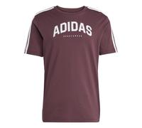 adidas Hombre Codes Collegiate Linear Graphic T-Shirt, Aurora Ruby, L