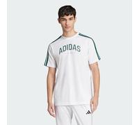 adidas Hombre Codes Collegiate Linear Graphic T-Shirt, White, L