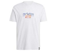 Adidas Hombre Codes Linear Graphic tee, Light Grey Heather, XL