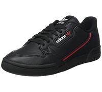 adidas Hombre Continental 80 Vegan Zapatillas Deportivas, Core Black/Collegiate Navy/Scarlet, 38 EU