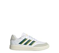 adidas Hombre Courtblock Shoes, Cloud white / Green / utility yellow, 44 2/3 EU