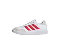 adidas Hombre Courtblock Shoes, Cloud White/Pure Ruby/Off White, 45 1/3 EU