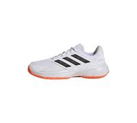 adidas Hombre CourtJam Control 3 Clay Tennis Shoes, FTWR White/Core Black/Lucid Orange, 42 2/3 EU